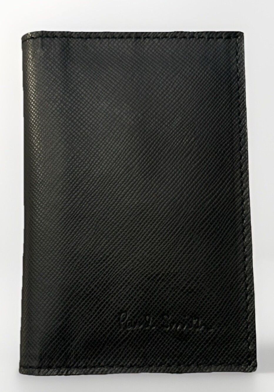 PAUL SMITH Cardholder Credit Card ID Holder Made In Italy Black Leather